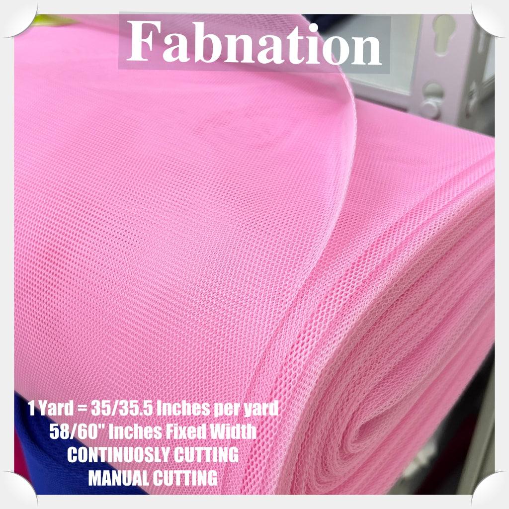 SUPER HARD TULLE PER YARD FABRIC 35/35.5 INCHES PER YARD 58/60 INCHES FIXED WIDTH / FABNATION