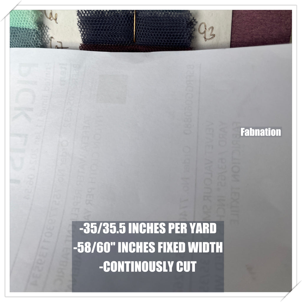 PREMIUM SOFT SILK TULLE Per Yard Fixed 60" Width WHOLESALE AVAILABLE / FABNATION TEXTILE