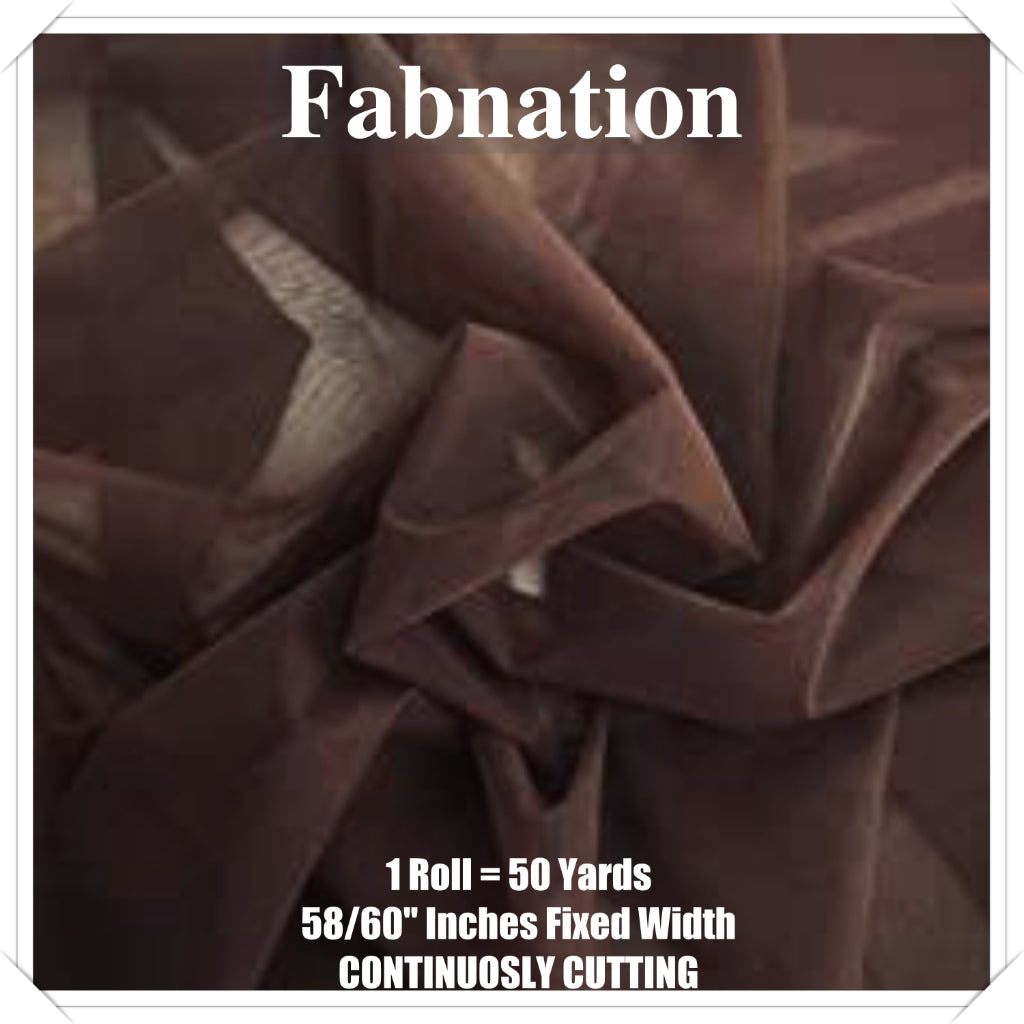 PREMIUM SOFT TULLE SILK PER ROLL = 50 YARDS /  FIXED 59/60" WIDTH / FABNATION TEXTILE