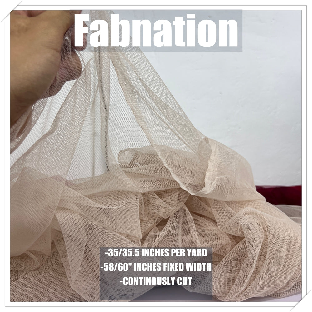 PREMIUM SOFT SILK TULLE Per Yard Fixed 60" Width WHOLESALE AVAILABLE / FABNATION TEXTILE