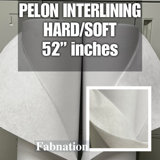 Pelon Interlining Per yard = 35/35.5 inches / Fixed Width = 53"inches