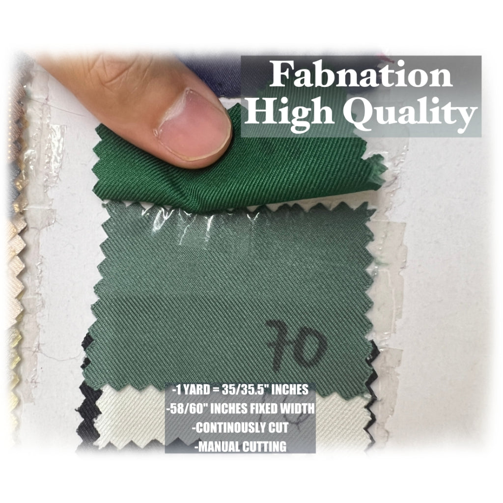 HQ Peach Twill Cotton Raw Tela, 35/35.5 Inches Length Per Yard, 58/60 Inch Fixed Width/Fab