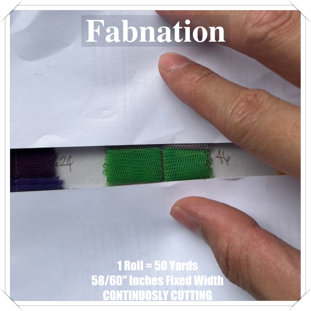 PREMIUM SOFT TULLE SILK PER ROLL = 50 YARDS /  FIXED 59/60" WIDTH / FABNATION TEXTILE