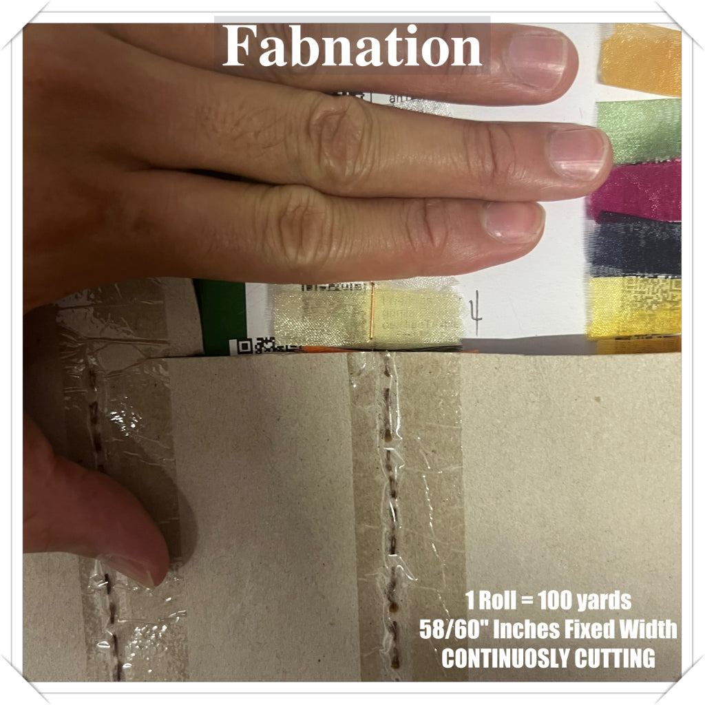 FROSTED ORGANZA PER ROLL = 100 YARDS FABRIC  58"/60" INCHES FIXED WIDTH / FABNATION