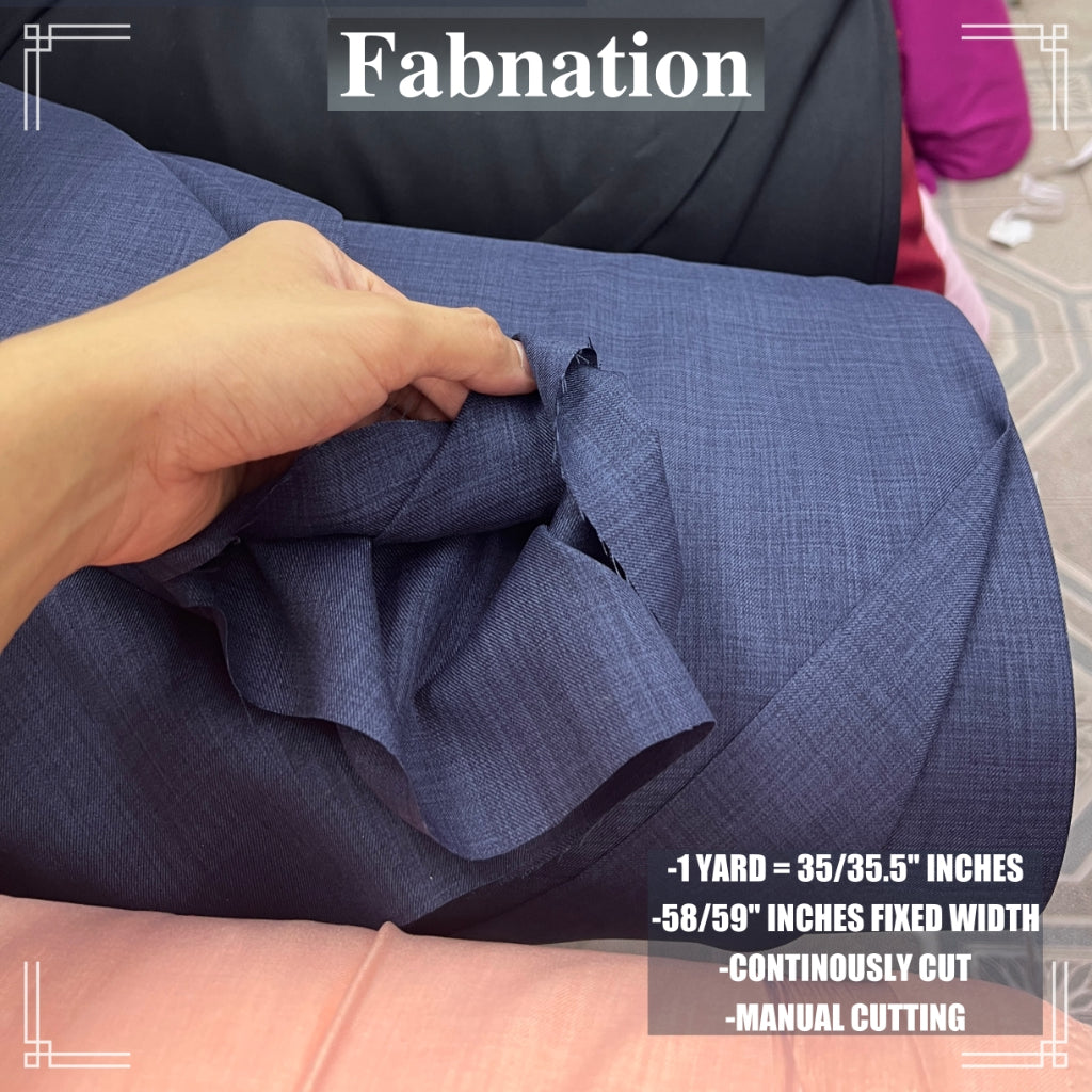 SMOOTH&SOFT COTTON LINEN SCHOOL UNIFORM FABRIC 35/35.5 INCHES LENGTH PER YARD 59 INCH FIXED WIDTH