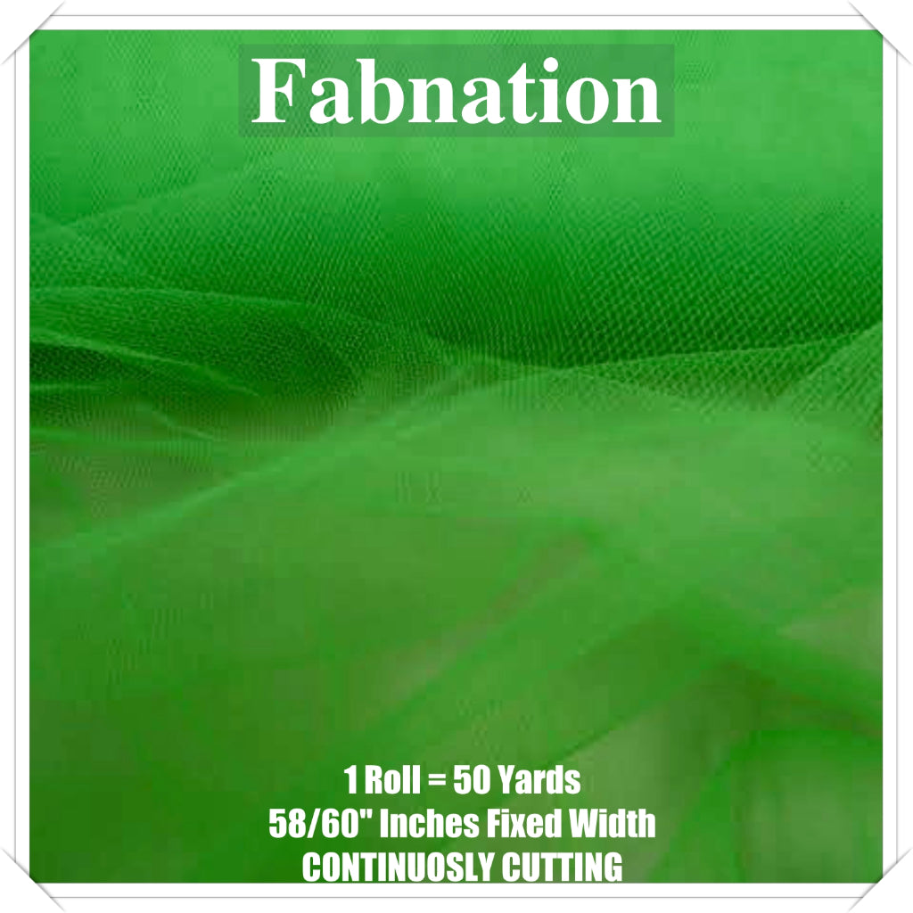 PREMIUM SOFT TULLE SILK PER ROLL = 50 YARDS /  FIXED 59/60" WIDTH / FABNATION TEXTILE