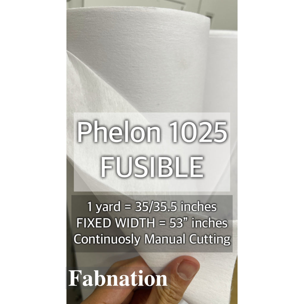 Pelon Interlining Per yard = 35/35.5 inches / Fixed Width = 53"inches