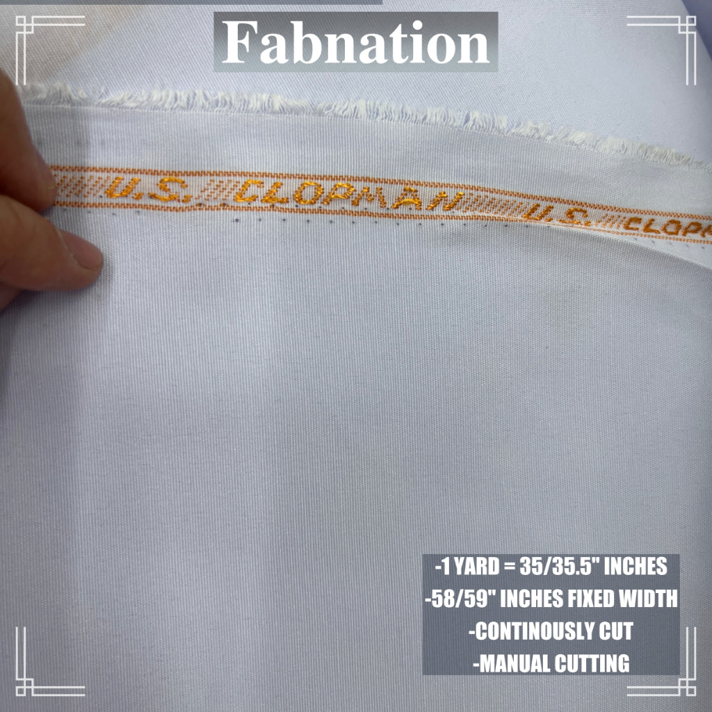KLOPMAN FABRIC CLOTH RAW TELA 35/35.5 INCHES LENGTH PER YARD 58/60 INCH FIXED WIDTH/ FABNATION