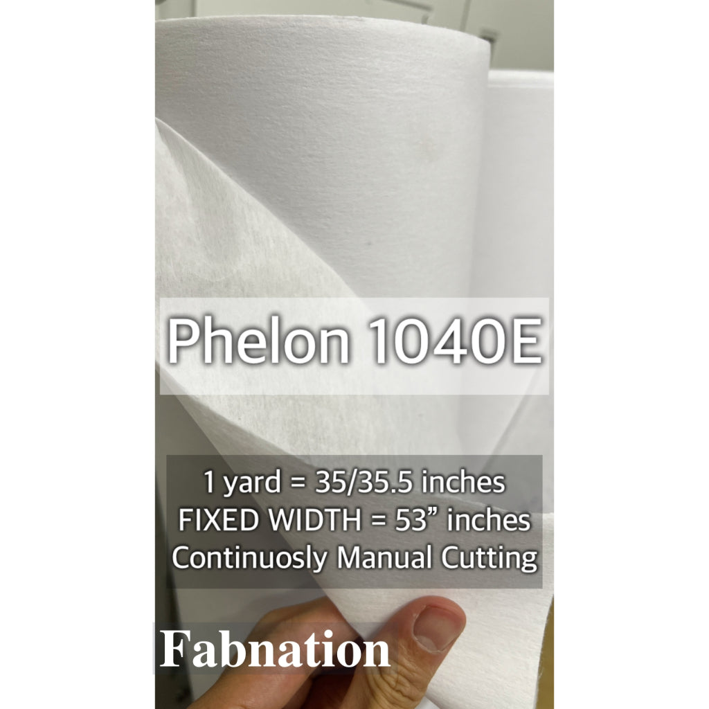 Pelon Interlining Per yard = 35/35.5 inches / Fixed Width = 53"inches
