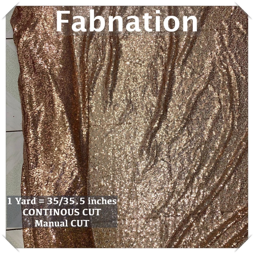 Fully Sequins Tulle Sequence Fabric 54/60 Inches Width For Backdrop, Table Cloth and Gown Per Yard