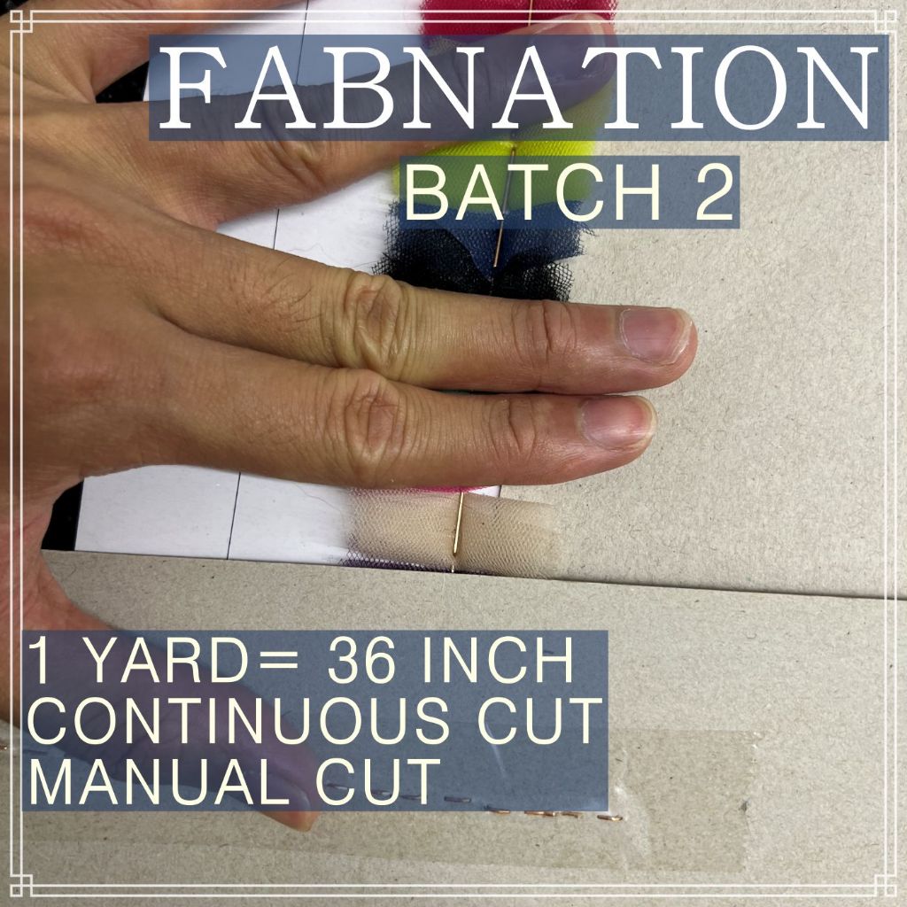 Metallic Tulle Silk Per Yard 36 inches by 60 inches FIXED width FABNATION