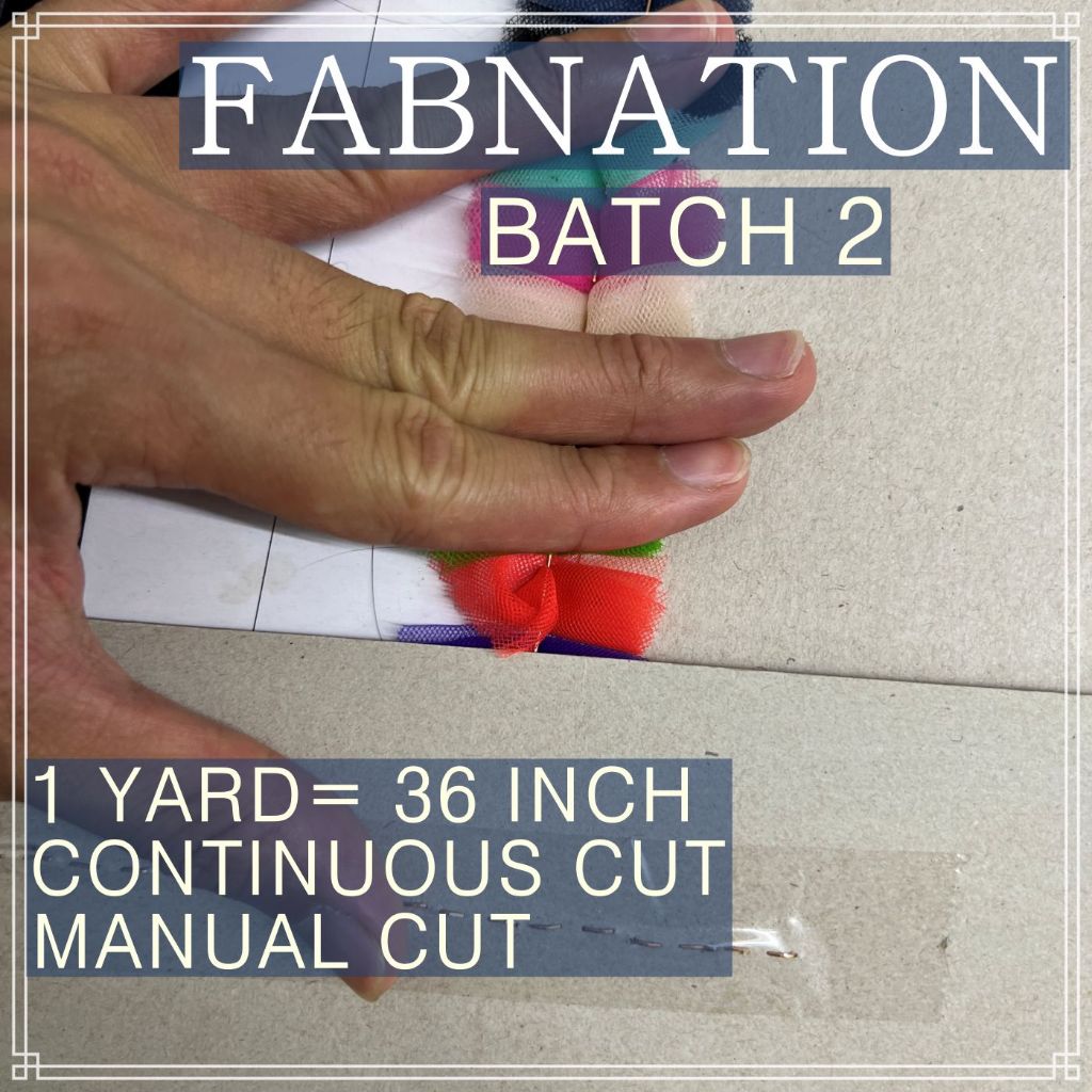 Metallic Tulle Silk Per Yard 36 inches by 60 inches FIXED width FABNATION