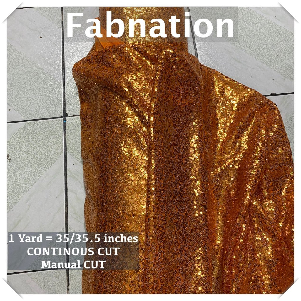 Fully Sequins Tulle Sequence Fabric 54/60 Inches Width For Backdrop, Table Cloth and Gown Per Yard