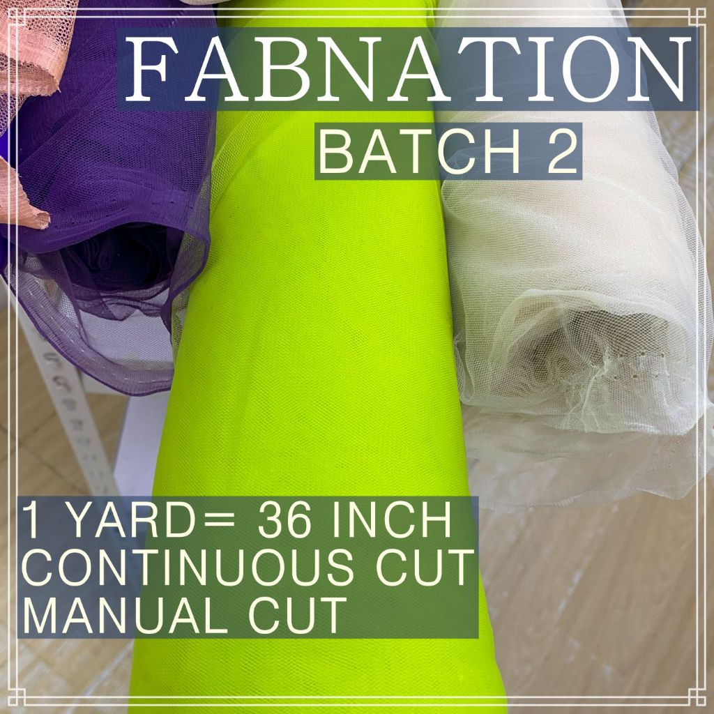 Metallic Tulle Silk Per Yard 36 inches by 60 inches FIXED width FABNATION