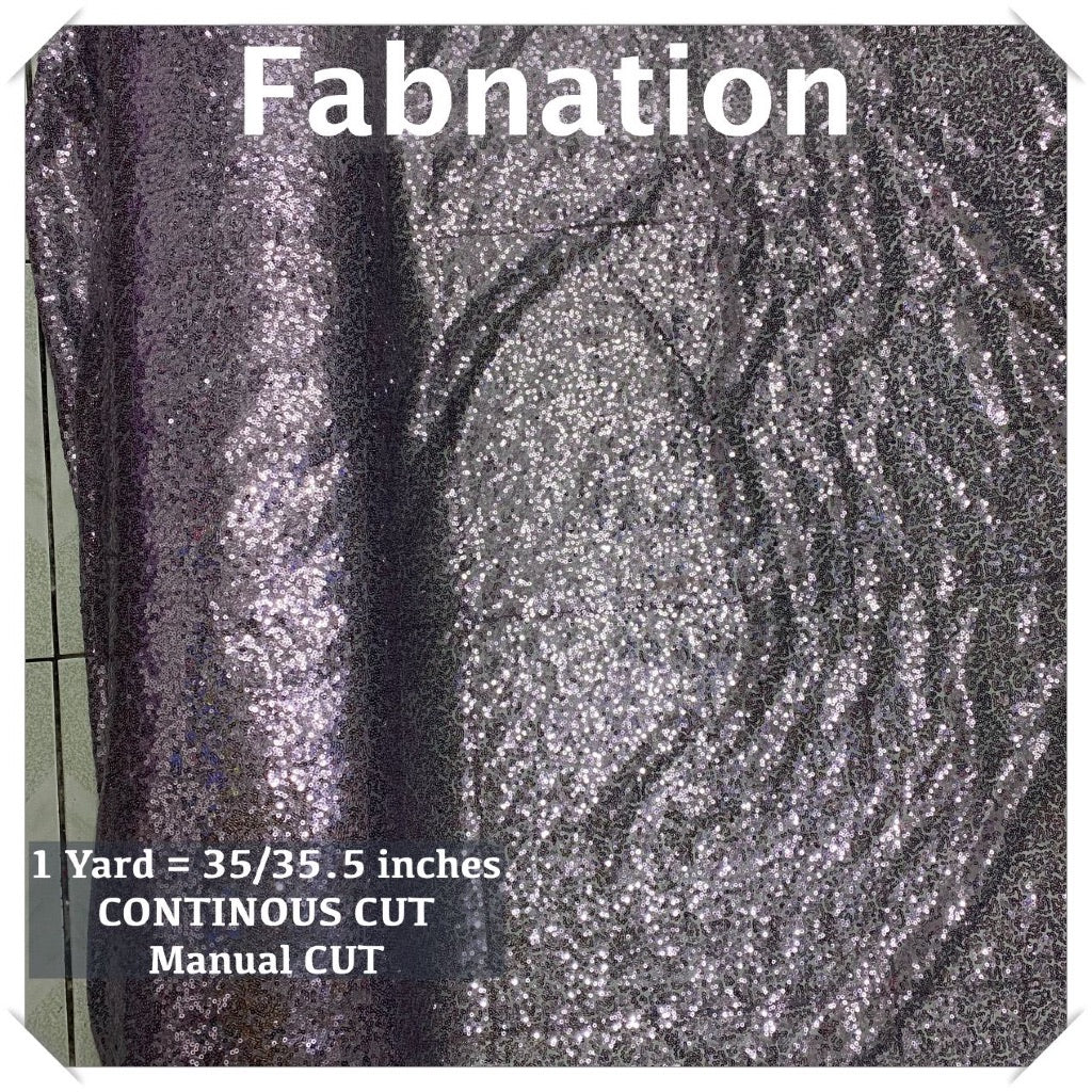 Fully Sequins Tulle Sequence Fabric 54/60 Inches Width For Backdrop, Table Cloth and Gown Per Yard