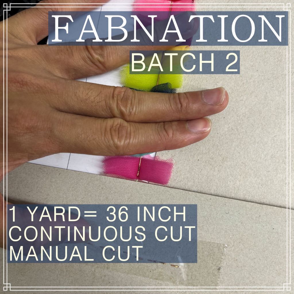 Metallic Tulle Silk Per Yard 36 inches by 60 inches FIXED width FABNATION