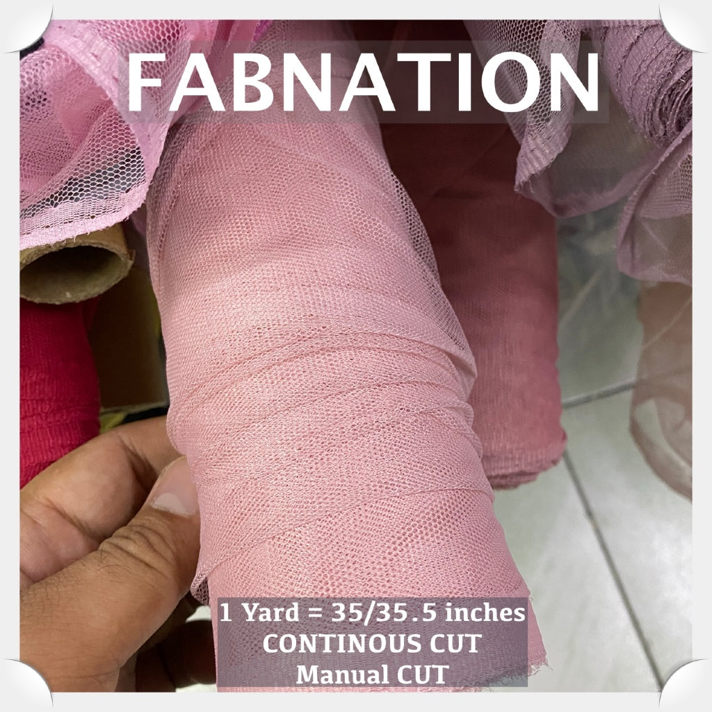 PREMIUM SOFT SILK TULLE Per Yard Fixed 60" Width WHOLESALE AVAILABLE / FABNATION TEXTILE