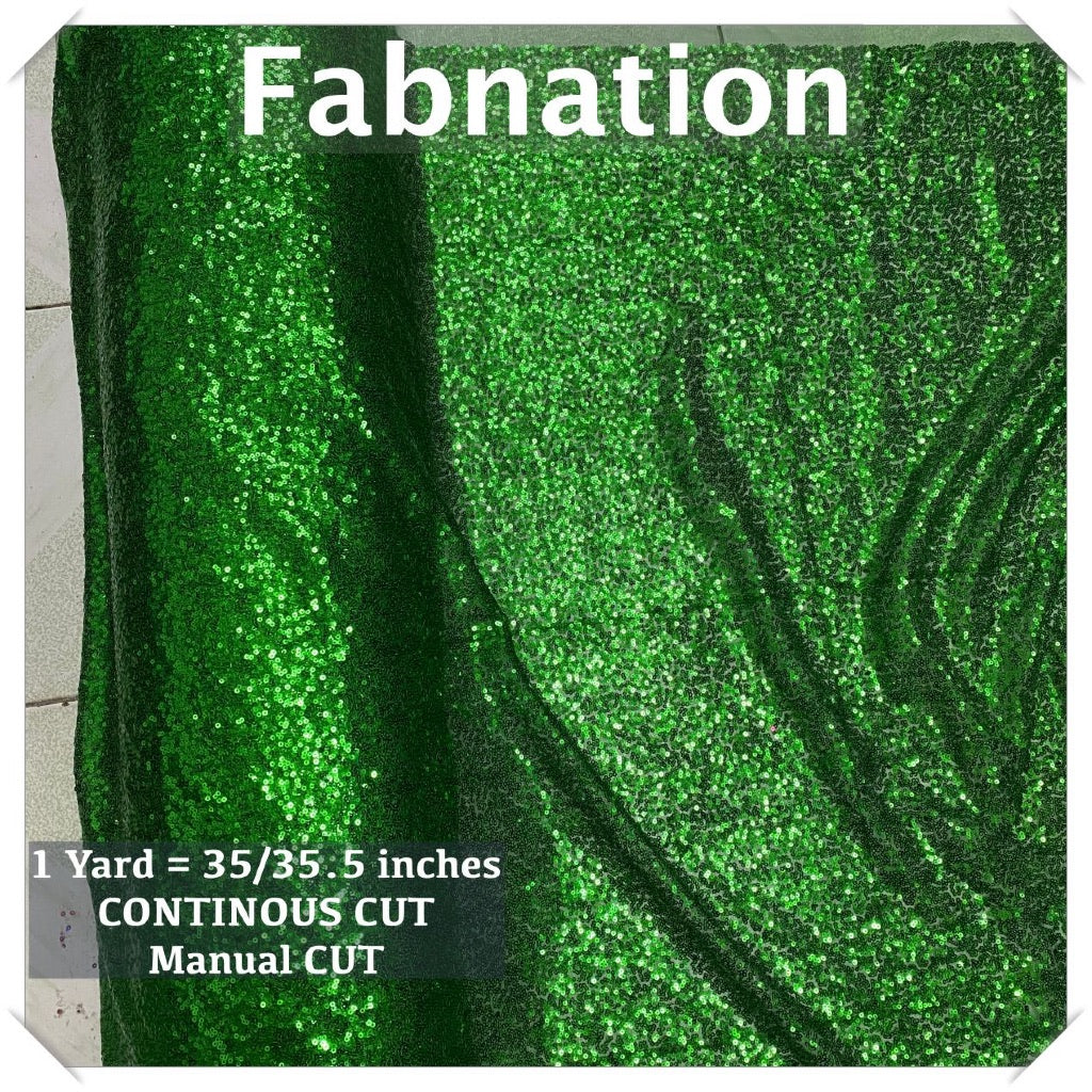 Fully Sequins Tulle Sequence Fabric 54/60 Inches Width For Backdrop, Table Cloth and Gown Per Yard