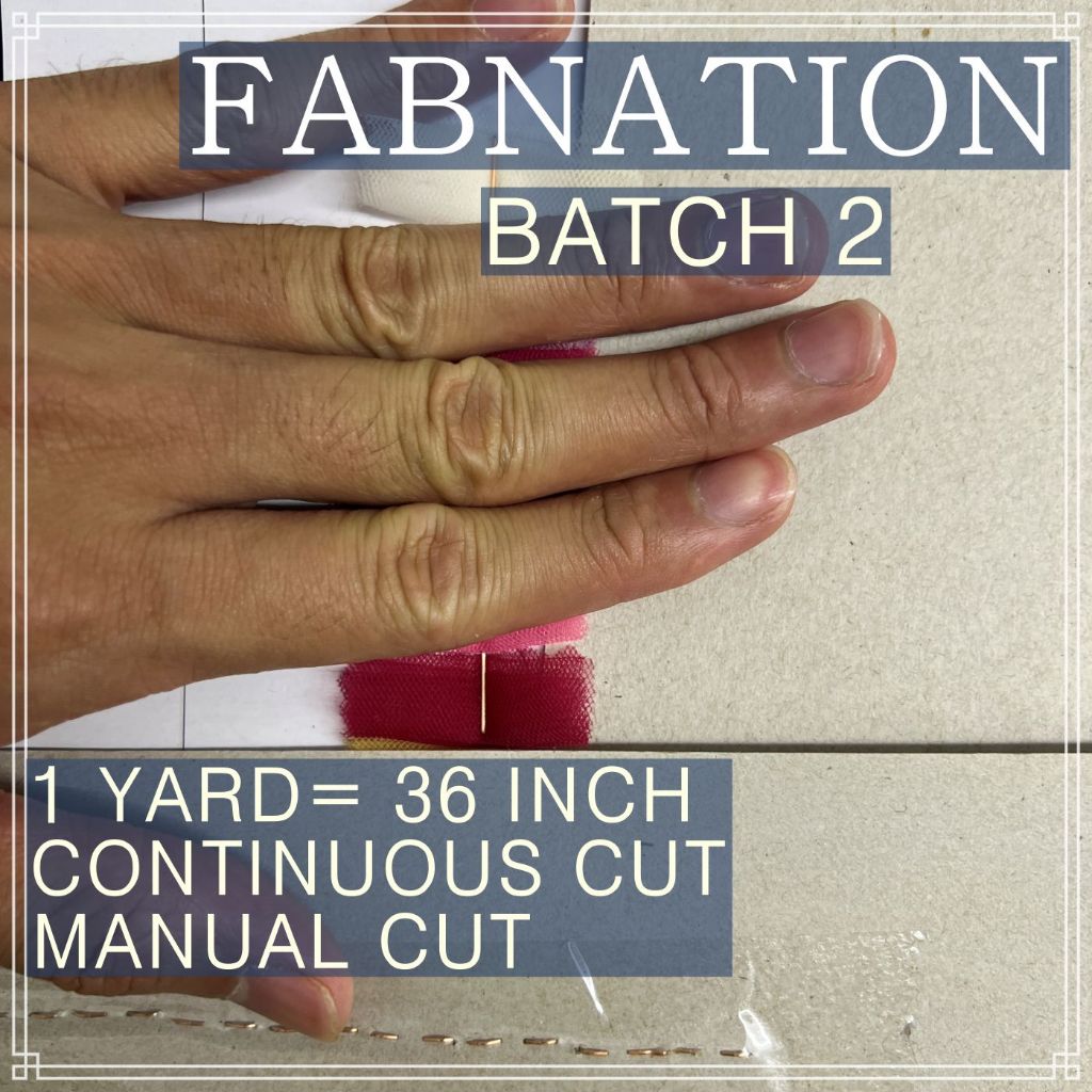 Metallic Tulle Silk Per Yard 36 inches by 60 inches FIXED width FABNATION