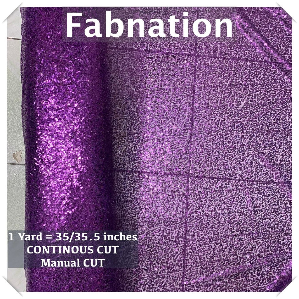 Fully Sequins Tulle Sequence Fabric 54/60 Inches Width For Backdrop, Table Cloth and Gown Per Yard