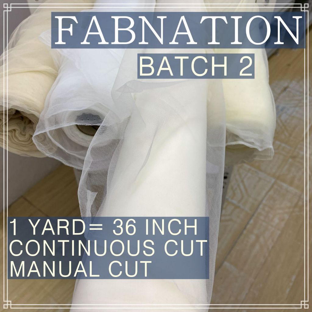 Metallic Tulle Silk Per Yard 36 inches by 60 inches FIXED width FABNATION