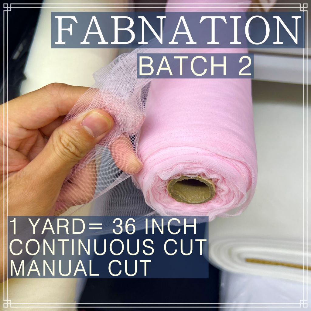 Metallic Tulle Silk Per Yard 36 inches by 60 inches FIXED width FABNATION