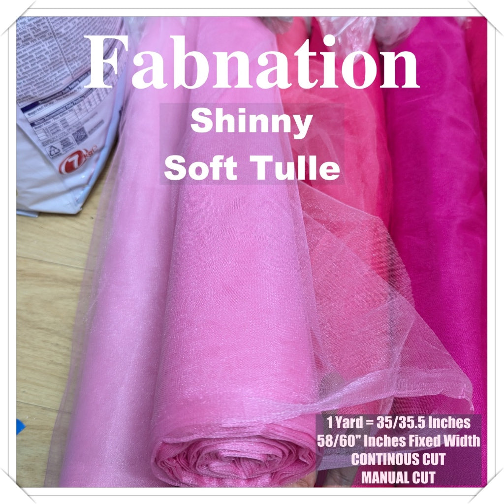 PREMIUM SOFT SILK TULLE Per Yard Fixed 60" Width WHOLESALE AVAILABLE / FABNATION TEXTILE