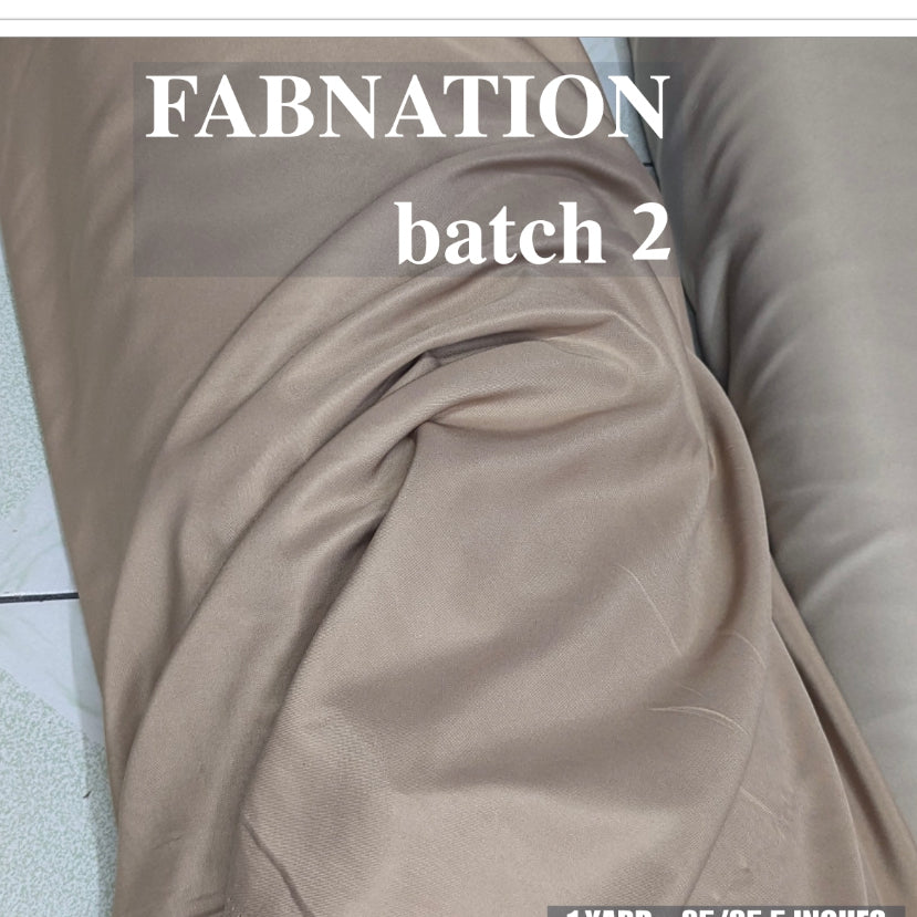 PEACH TWILL PER ROLL = 60 YARDS FABRIC CLOTH RAW TELA  58/60 INCH FIXED WIDTH/ FABNATION