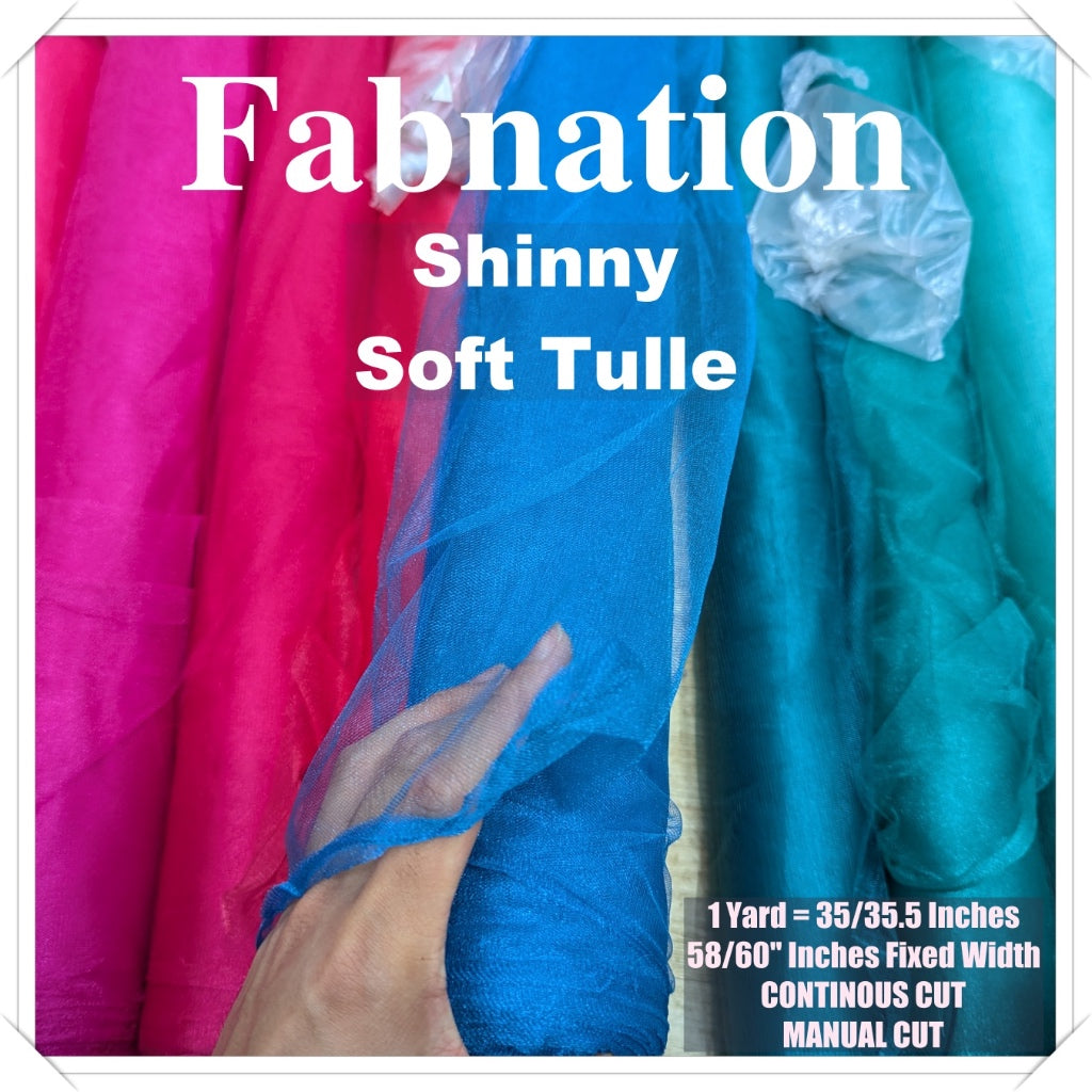 PREMIUM SOFT SILK TULLE Per Yard Fixed 60" Width WHOLESALE AVAILABLE / FABNATION TEXTILE