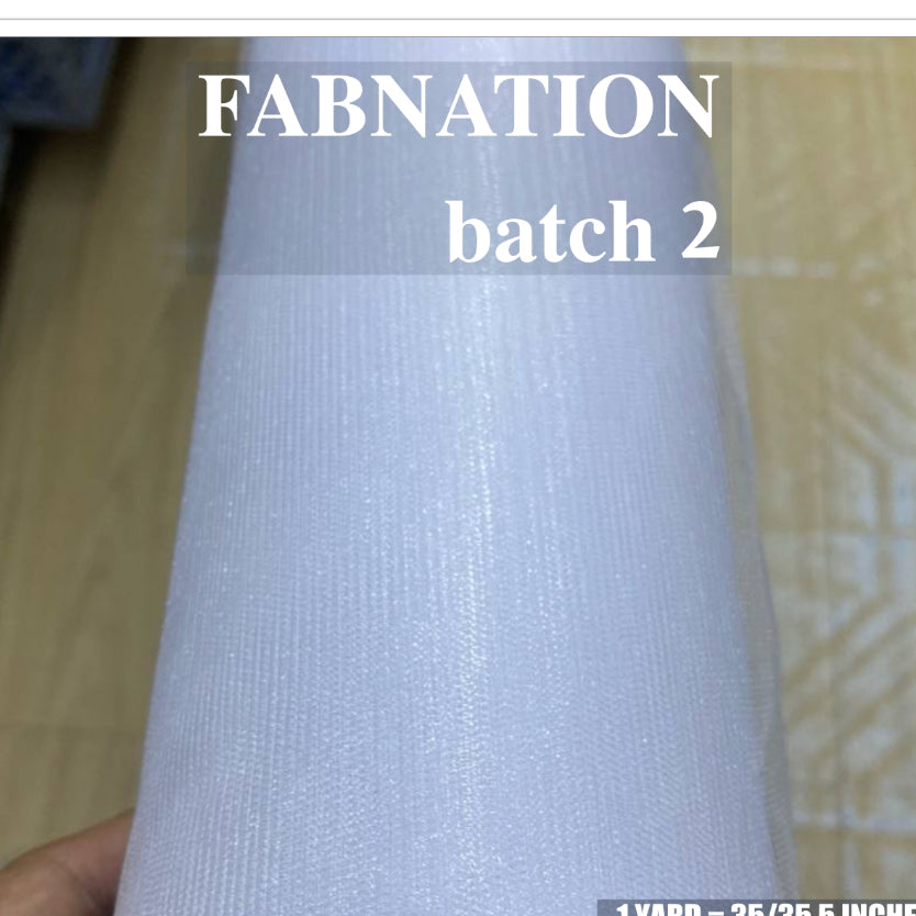 PREMIUM SOFT TULLE SILK PER ROLL = 50 YARDS /  FIXED 59/60" WIDTH / FABNATION TEXTILE