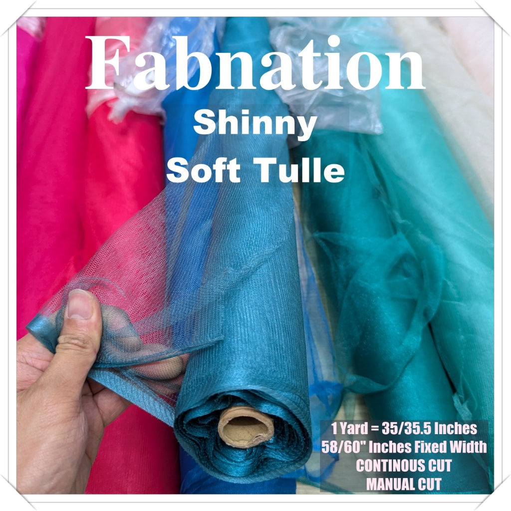 PREMIUM SOFT SILK TULLE Per Yard Fixed 60" Width WHOLESALE AVAILABLE / FABNATION TEXTILE