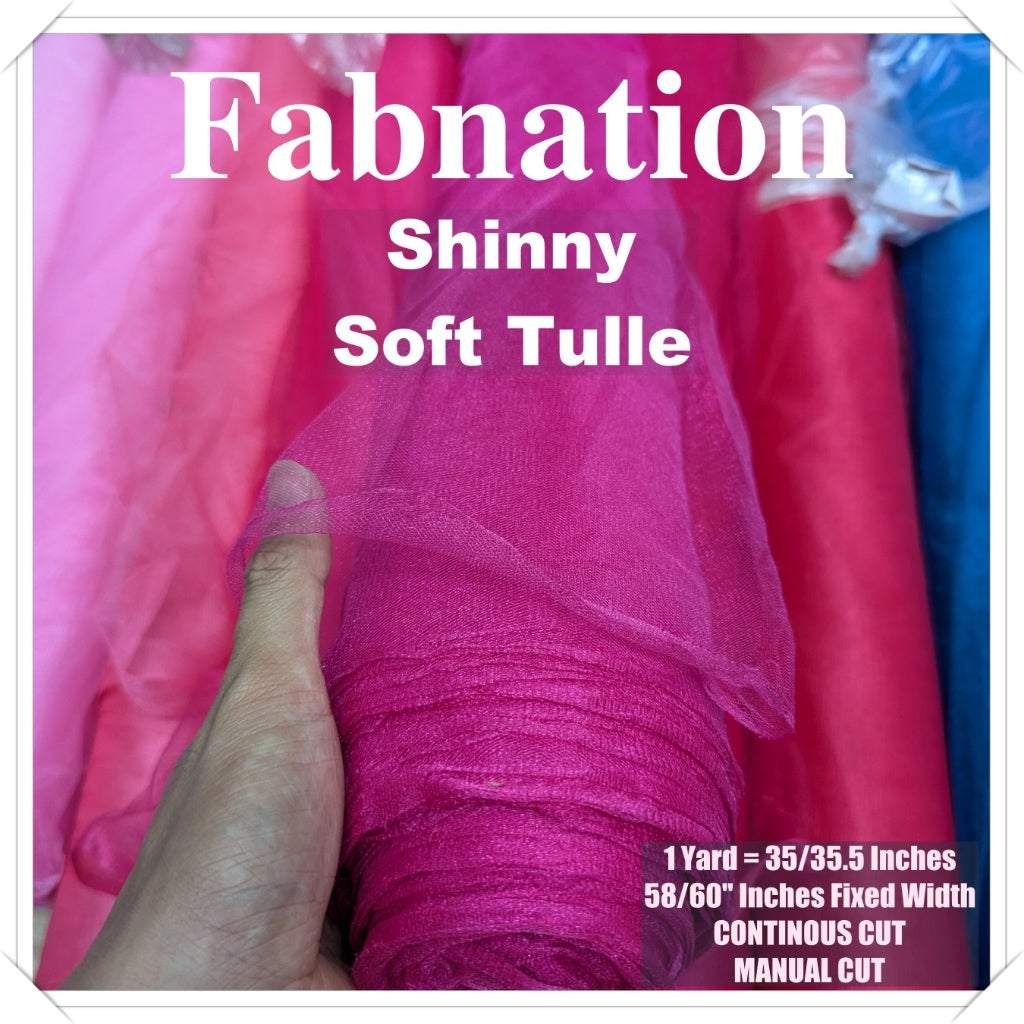 PREMIUM SOFT SILK TULLE Per Yard Fixed 60" Width WHOLESALE AVAILABLE / FABNATION TEXTILE