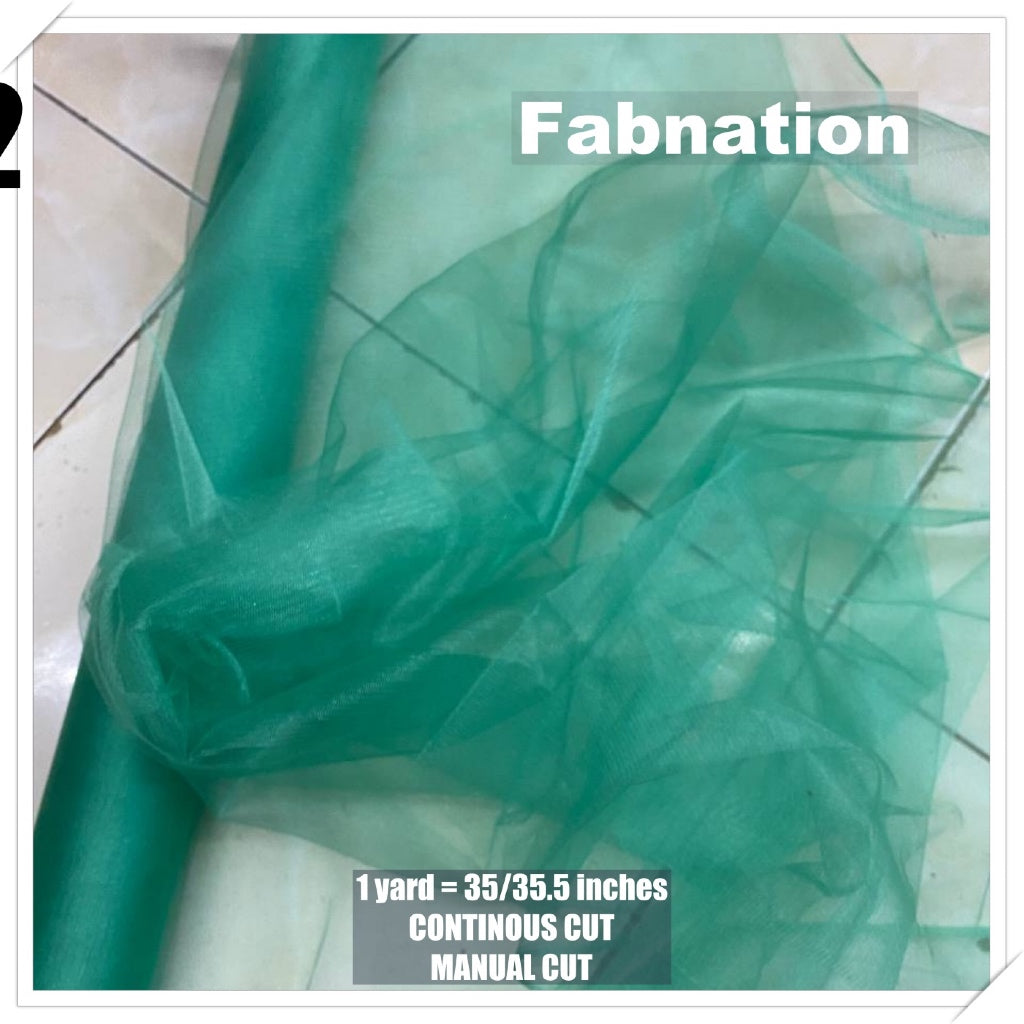 Metallic Tulle Silk Per Yard 36 inches by 60 inches FIXED width FABNATION