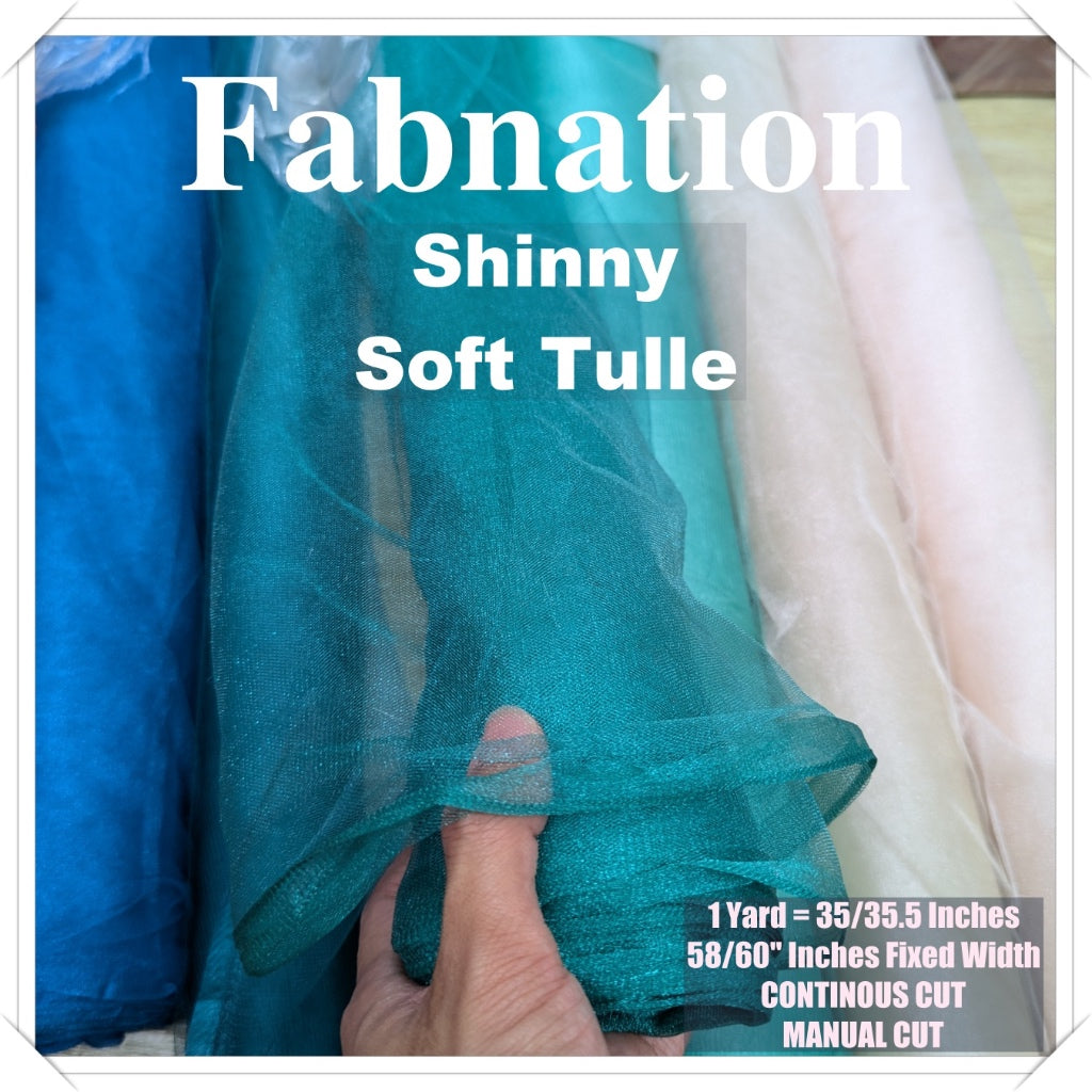 PREMIUM SOFT SILK TULLE Per Yard Fixed 60" Width WHOLESALE AVAILABLE / FABNATION TEXTILE