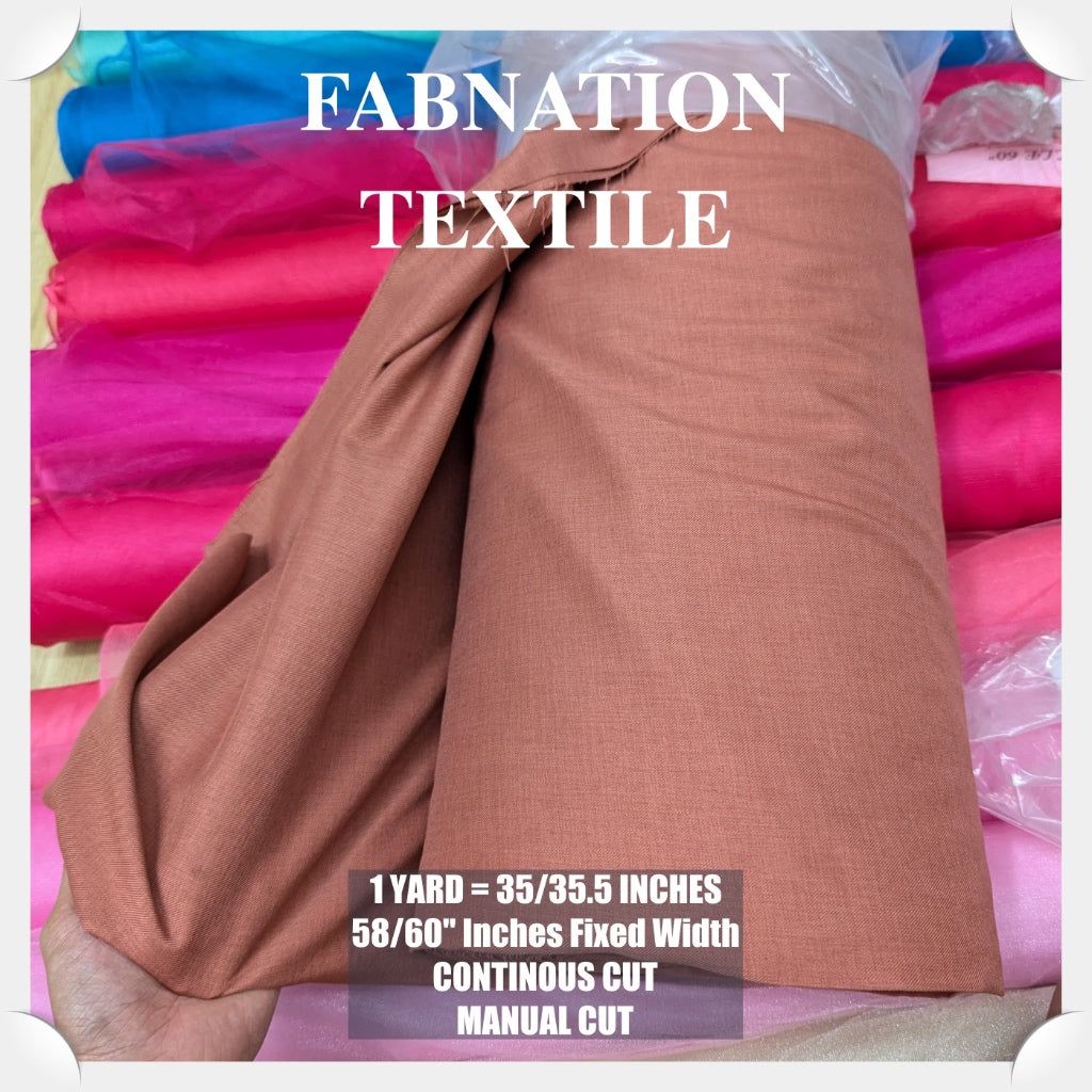 SMOOTH&SOFT COTTON LINEN SCHOOL UNIFORM FABRIC 35/35.5 INCHES LENGTH PER YARD 59 INCH FIXED WIDTH