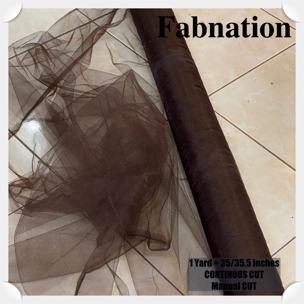 Metallic Tulle Silk Per Yard 36 inches by 60 inches FIXED width FABNATION