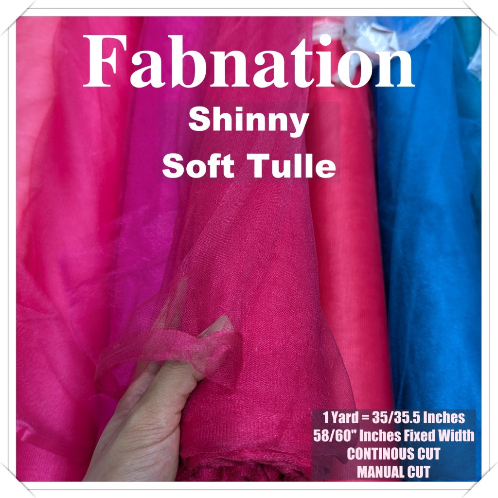 PREMIUM SOFT SILK TULLE Per Yard Fixed 60" Width WHOLESALE AVAILABLE / FABNATION TEXTILE