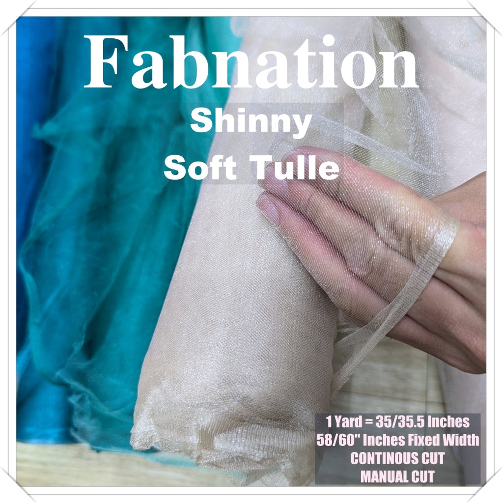 PREMIUM SOFT SILK TULLE Per Yard Fixed 60" Width WHOLESALE AVAILABLE / FABNATION TEXTILE