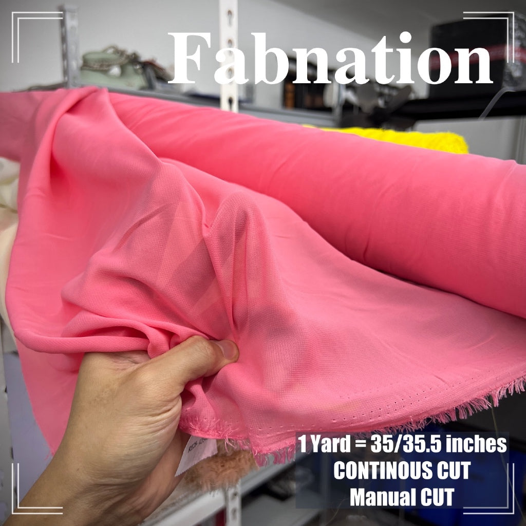 PREMIUM U.S CHIFFON FABRIC Per Yard [35/36" length 58"/60" inches FIXED WIDTH]