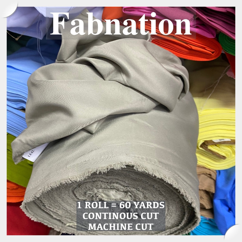 PEACH TWILL PER ROLL = 60 YARDS FABRIC CLOTH RAW TELA  58/60 INCH FIXED WIDTH/ FABNATION