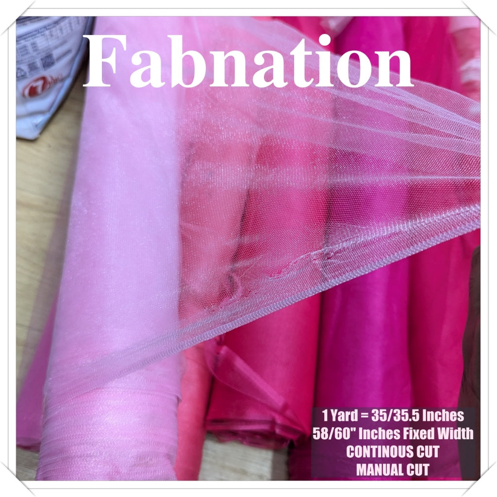 Metallic Tulle Silk Per Yard 36 inches by 60 inches FIXED width FABNATION