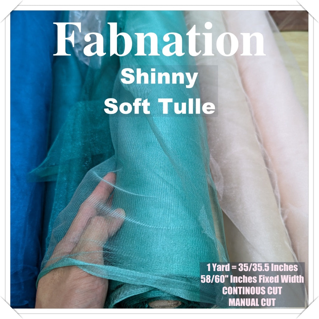 PREMIUM SOFT SILK TULLE Per Yard Fixed 60" Width WHOLESALE AVAILABLE / FABNATION TEXTILE