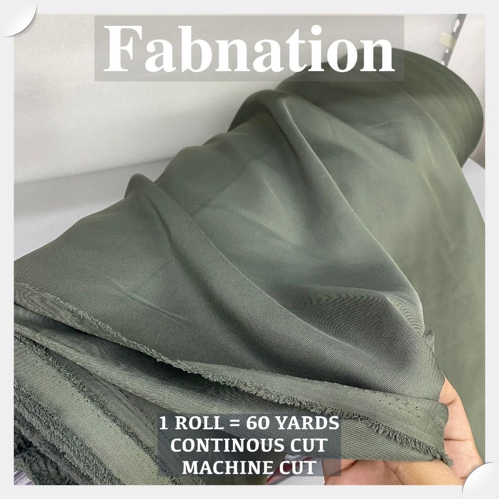 PEACH TWILL PER ROLL = 60 YARDS FABRIC CLOTH RAW TELA  58/60 INCH FIXED WIDTH/ FABNATION