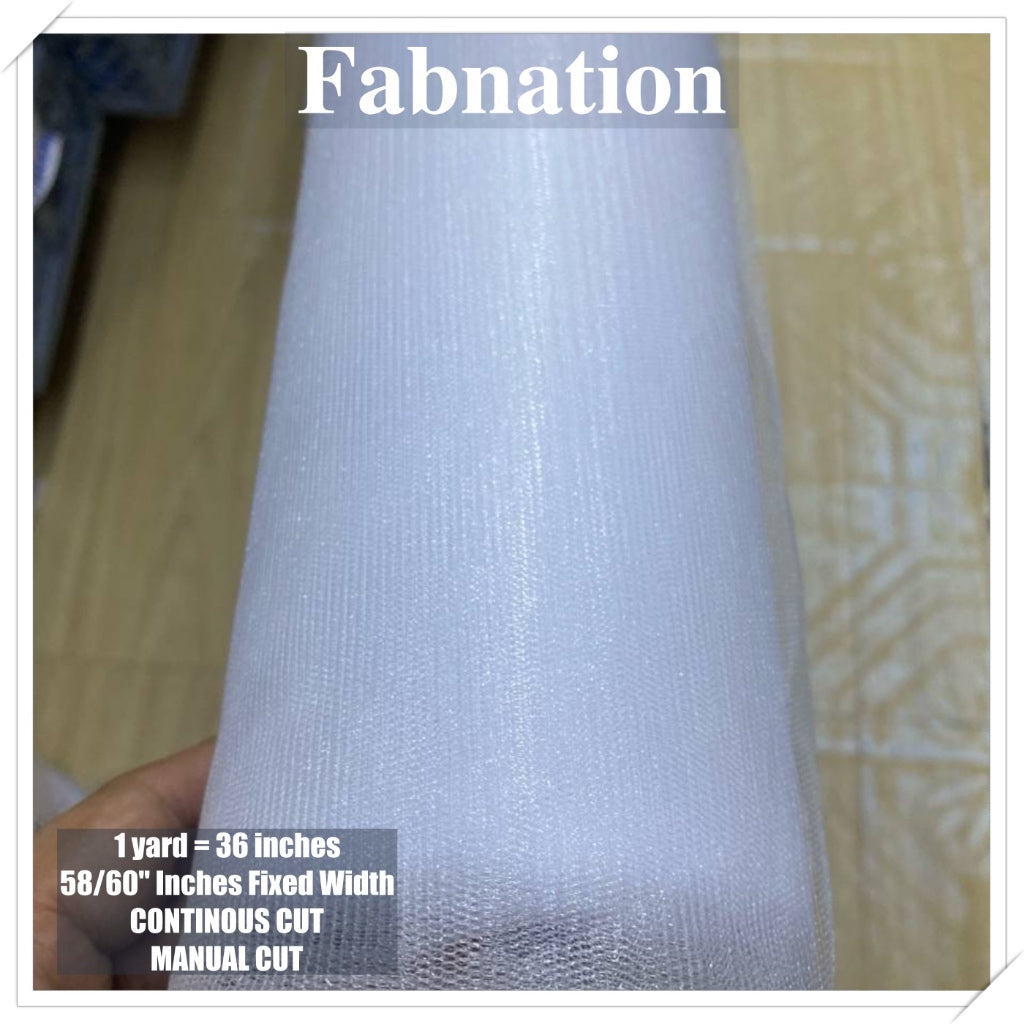 Metallic Tulle Silk Per Yard 36 inches by 60 inches FIXED width FABNATION