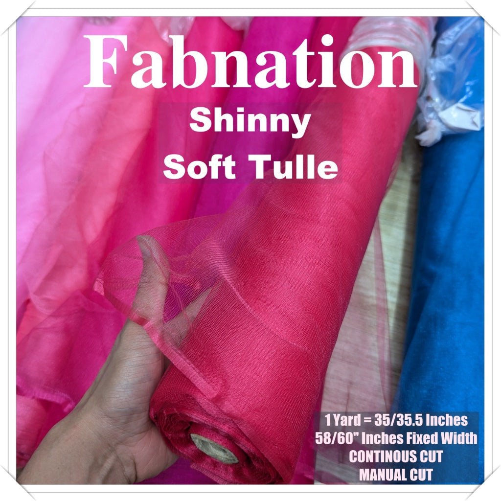 PREMIUM SOFT SILK TULLE Per Yard Fixed 60" Width WHOLESALE AVAILABLE / FABNATION TEXTILE