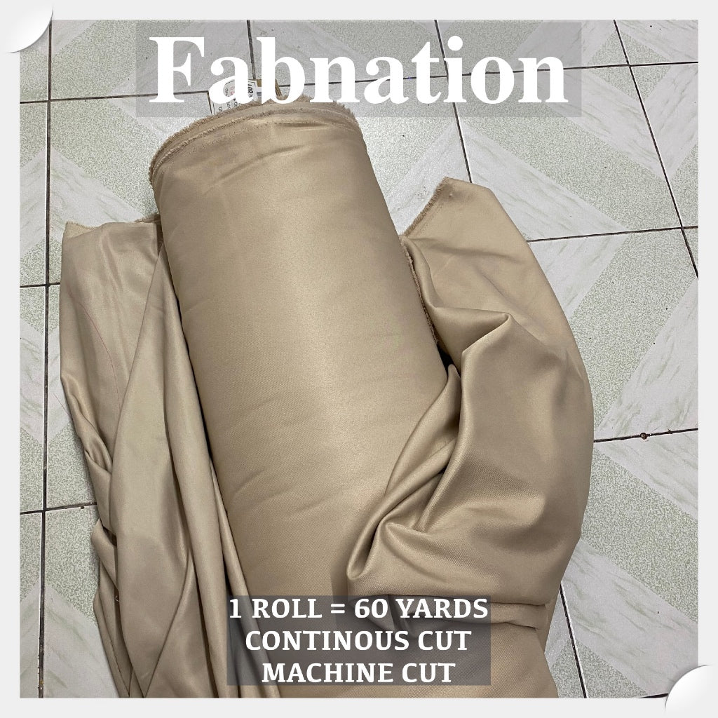 PEACH TWILL PER ROLL = 60 YARDS FABRIC CLOTH RAW TELA  58/60 INCH FIXED WIDTH/ FABNATION