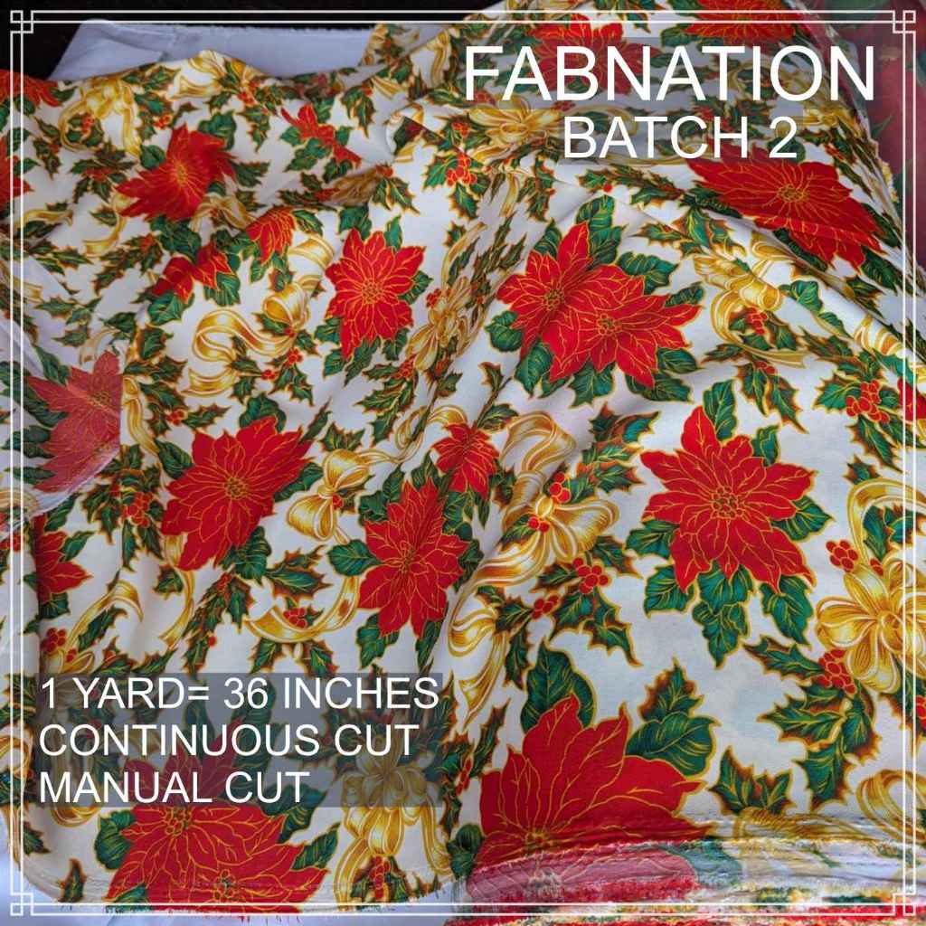 PREMIUM GEENA FABRIC PER YARD DIY FABRIC [35/35.5" LENGTH & 60" FIXED WIDTH] BATCH 2