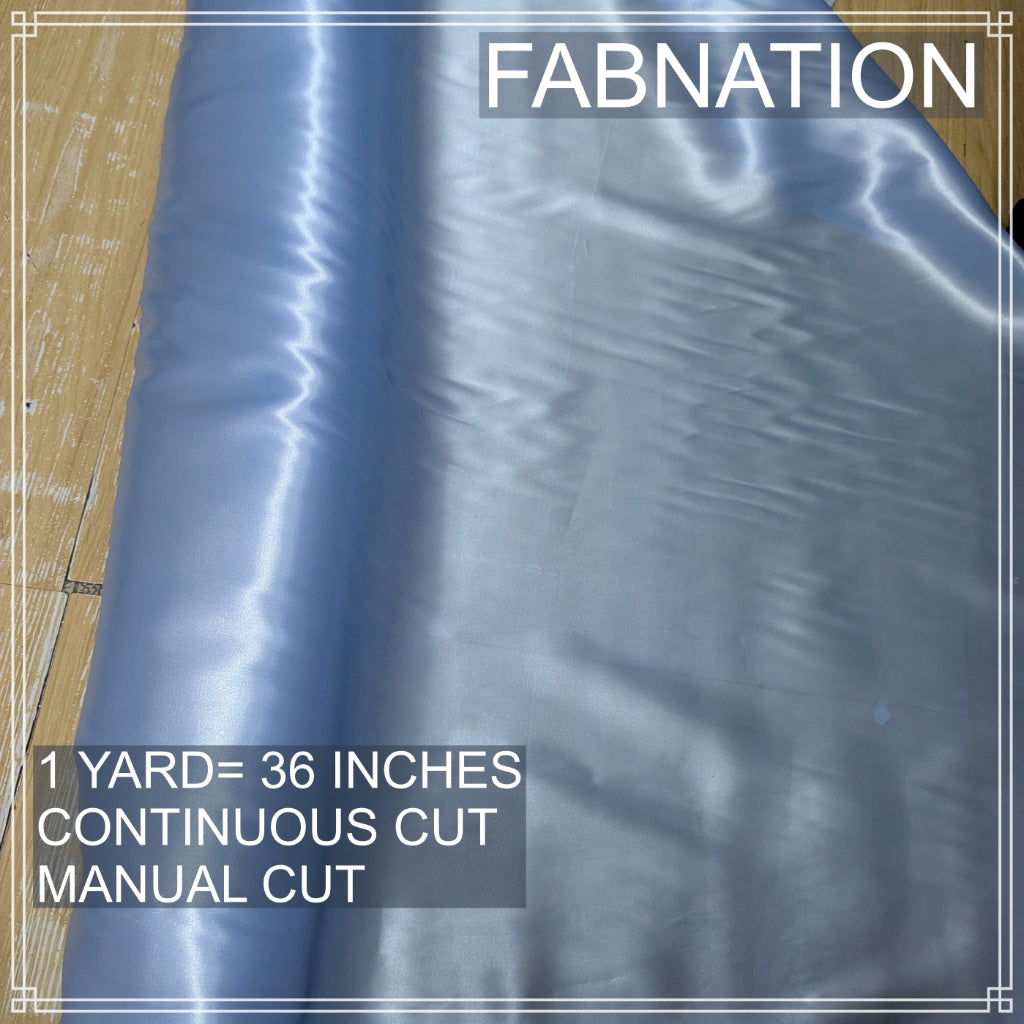 CLASSIC SATIN FABRIC PER YARD IS 36 INCHES LENGTH AND FIXED 60 INCHES WIDTH BY FABNATION