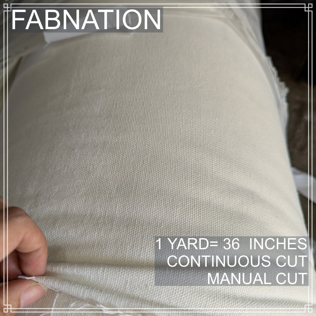 CANVAS FABRIC CLOTH RAW TELA 35/35.5 INCHES LENGTH PER YARD 58/60 INCH FIXED WIDTH/ FABNATION