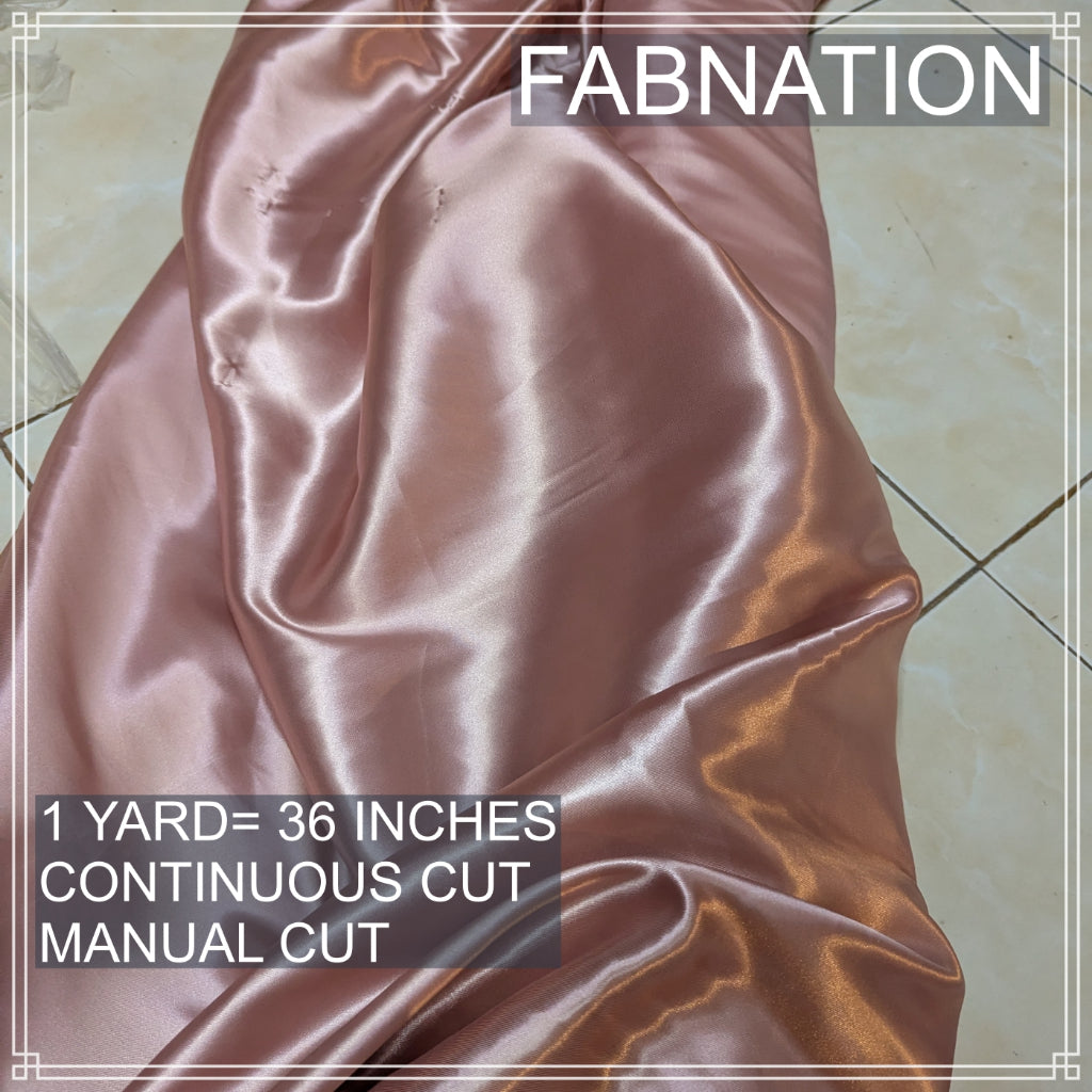 CLASSIC SATIN FABRIC PER YARD IS 36 INCHES LENGTH AND FIXED 60 INCHES WIDTH BY FABNATION